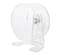 SUPVOX Silent Transparent Hamster Running Wheel with Bracket Exercise for Small Pets Like Hamsters Squirrels Hedgehogs Gerbils Easy Desktop Installation Quiet Workout Accessory