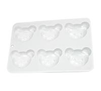SUPVOX Silicone DIY Chocolate Mold Bear Shaped Cute Baking Mold Practical Lightweight Design Fine Texture for DIY Food Baking
