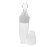 SUPVOX Silicone Food Dispensing Spoon with Base White Feeding Cup for Elderly Adults Disabled Pregnant Patients Safe Non-Toxic Silicone Spoon for Porridge and Water Feeding Easy to Clean