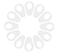 SUPVOX Silicone Hearing Aid Loss Ring 30pcs with 8mm Hole User-Friendly Design for Hearing