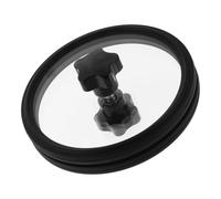 SUPVOX Silicone Sleeve Vinyl Record Cleaning Clamp Static Record Label Saver Durable Cleaning Accessory for Enhanced Sound Quality and Scratch Prevention