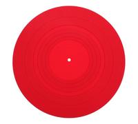 SUPVOX Silicone Turntable Mat Anti-static Shock Absorbing Phonograph Pad for Vinyl Record Player Slipmat Red Protective Platter Mat
