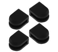 SUPVOX Silicone Vibration Reduction Pads for Record Player Protection and Noise Reduction 4pcs Soundproof Turntable Cushions in Black, Suitable for Studio and Home Use