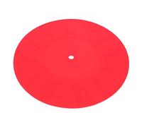 SUPVOX Silicone Vinyl Record Mat 170mm Red Anti-static Disc Protective Pad for Turntable Player Home Use