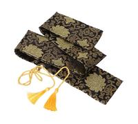 SUPVOX Silk Sword Bag with Tassel Elegant Japanese Samurai Tai Chi Sword Cover Pouch Chinese Wakizashi Storage Sleeve for Martial Arts and Cosplay