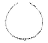 SUPVOX Silver Large Round Rhinestone Crown Headband with Alloy Thorn Design, Renaissance Bridal Headpiece for Women and, Gothic Princess Hair Accessories for Costume and Medieval Parties