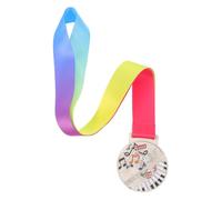 SUPVOX Silver Zinc Alloy Music Award Medal for Piano Violin Singing Durable Metal Music Trophy for Artistic Achievement and Creativity Recognition