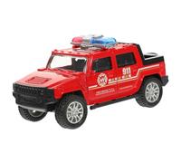 SUPVOX Simulated Fire Truck Toy for Boys and Girls Pull Back Imitation Fire Truck Model Educational Learning Prop Promotes Creativity and Imagination Safe for Boy Girl Play Design