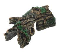 SUPVOX Simulated Wood Reptile Cave Hideout for Turtle Creative Reptile House as Tank Decor Basking Platform for Vivarium