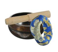 SUPVOX Singing Wood Meditation with for Bowl Rod Set Copper Style Simple Hammered Grounding Relaxation Color and Traveling Yoga for Men and Women