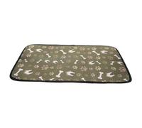 SUPVOX Slip Thick Puppy Feeding Mat with Heat Insulation Non Skid Dog and Cat Food Placemat for Indoor Use Bite Resistant Pet Bowl Tray Protecting Floors From Spills and Water Messes