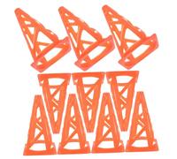 SUPVOX Slotted Football Obstacle Cones Neon Orange Collapsible Safety Markers for Soccer Training Indoor Outdoor Flexibility Agility Hurdles