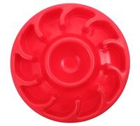 SUPVOX Slow Feeder Dog Bowl for Healthy Eating Durable PP Material Pet Dish with Smooth Edges Choking Design for Cats and Dogs Easy to Clean Red Slow Eating Training Feeder