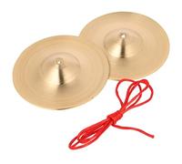 SUPVOX Small Alloy Finger Cymbals for Percussion Musical Instrument Use Hand Cymbals for Belly Dancing Stage Performance Dance Parties and Entertainment