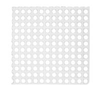 SUPVOX Small Animal Floor Mat Bunny Cage Mat Comfortable for Paws Supports Circulation Antibite Plastic round Hole 13.58x13.58x0.08in Pet Cage Bunny Nursery for Guinea Pig Bird