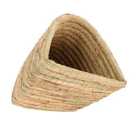 SUPVOX Small Animal Grass Nest Habitat Squirrel Shelter Natural Grass Sleeping Hide House for Rabbits Hamsters Chinchillas Portable Pet Bed Chew Easy to Clean