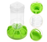 SUPVOX Small Automatic Bird Feeder Box for Parrots and Budgies Splash Abs Food Container with Standing Rod Durable Small Bird Feeding Tool for Cage Use