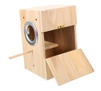 SUPVOX Small Bird Nest Box for Breeding and Resting Durable Safe Pet Bird House Blank Design for Custom Coloring for Budgies at Home