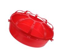 SUPVOX Small Chick Feeder Chicken Feeder for Poultry Farming Red Plastic Large Capacity 11x5.3in Convenient Use Amplifying Growth Rates