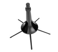 SUPVOX Small Clarinet Stand Metal Display Rack with 5-foot Base and Cotton Support, Black Oboe Holder Stand for Musical Instruments, Trumpet Storage and Display Rack for Musicians