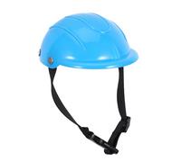 SUPVOX Small Dog Motorcycle Helmet for Pets with Adjustable Chin Strap - Blue Protective Crash-proof Hard Hat for Tiny Breeds like Chihuahua - Pet Riding Safety Headgear for Outdoor Use