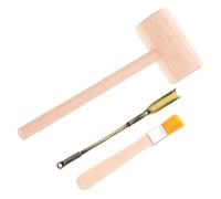 SUPVOX Small Excavation Tool Kit Wooden Archaeology Digging with Hammer Brush Lyoyang Educational for Boys to Develop Fine Motor Skills and Cognitive Ability