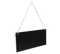 SUPVOX Small Occasions Chalkboard with Smooth Hanging Sign Board and Chalk Wear-Resistant Wood Material, Rectangular Dry Erase Festive Space Saving Design Black for Gardens