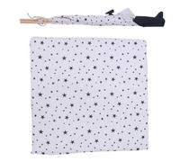 SUPVOX Small Portable Pet Tent with Breathable White Star Pattern, Washable Dog Bed House and Cat Kennel for Small Dogs and Cats, 43x43x53cm Indoor Pet Cage