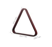 SUPVOX Solid Wood Billiard Ball Triangle Rack Pool Ball Tray Luxurious Wine Red Finish Accurate Placement Longterm Use English and American Style Pool Tables