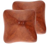 SUPVOX 2pcs Thai Traditional Reflexology Wooden Hand Massage Balls