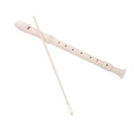 SUPVOX Soprano Recorder Flute for Adults Abs Material Musical Instrument with Cleaning Rod Easy to Play for Beginners Early Bands and Classical Music White
