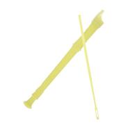 SUPVOX Soprano Recorder Flute for Beginners and Adults Yellow Construction with Cleaning Rod for Easy Maintenance for School Bands and Classical Music Performances