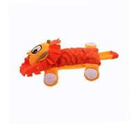 SUPVOX Sounding Dog Toy Plush Lion Dog Chewing Teething Puppy Toy Family-friendly