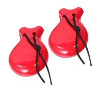 SUPVOX Spanish Castanets Wooden Hand Percussion Toys Traditional Rhythm Instruments Safe and Musical Play for Sensory Development and Music Education