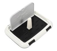 SUPVOX Splashproof Indoor Dog Potty Tray with Wall for Small to Medium Pets Plastic Dog Toilet Box for Puppy Training and Urine Containment Multipurpose Pet Accessory for Home Office