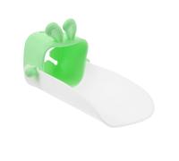 SUPVOX Splashproof Toddler Faucet Extension in Light Green Pp Material Easy Installation for Bathroom and Kitchen Use, Cute Rabbit Shape Sink Tap Extender Designed for Children