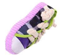 SUPVOX Squeaky Dog Purple Shoe Shape Interactive Pet Chewing Cotton Rope Teeth Cleaning Plaything for Dogs Correcting Chewing Habits and Furniture Protection