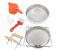 SUPVOX Stainless Steel Beekeeping Tool Set Lightweight Practical Beekeeper Hand Tools for Honey Harvesting and Hive Maintenance