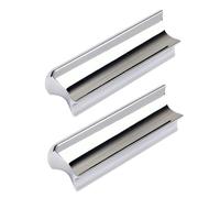 SUPVOX Stainless Steel Guitar Slides 2pcs with Hard-chrome Plated Finish for Efficient Sustain and Neutral Tone, Professional Finger Slides Designed for Guitar Lovers and Acoustic