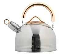 SUPVOX Stainless Steel Induction Tea Kettle with Large Capacity, Sturdy and Rust-resistant Whistling Teapot for Kitchen Use, Practical Kettle for Household Water Boiling