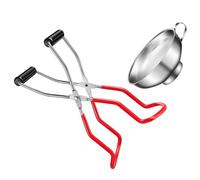 SUPVOX Stainless Steel Jar Lifter Tongs for Kitchen Use with Anti-Scald and Sturdy Features, Practical Can Clip for Jam Making and Food Handling Tasks