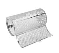 SUPVOX Stainless Steel Rotisserie Grill Basket Rotatable Oven Cage for Even Heating Barbecue Dishes Non Stick Air Fryer Compatible Roaster for Meat Fish Shrimp and Vegetables