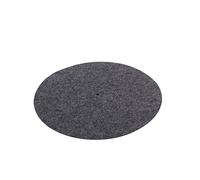 SUPVOX Static Turntable Platter Mat Wool Slipmat Vibration Record Player Pad Compatible with All Standard Platters White