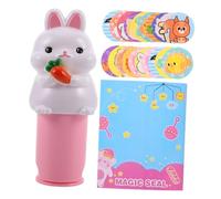 SUPVOX Sticker Stamper Refillable Cartoon Stamp for DIY Handcrafts Cognitive Skill Enhancer Gender Inclusive Reward Stamp with Cute Bunny Design
