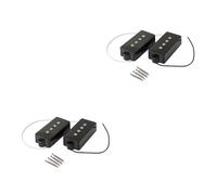 SUPVOX Strings Pb Bass Pickup Set Bass Guitar Bridge Neck Pickups Open Style Alnico Magnets Output Harmonic Rich Sound Easy Installation