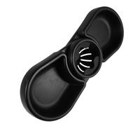 SUPVOX Stroller Dinner Plate Stroller Plate for Food Snack Serving Tray Universal Snack Tray with Drinks Holder Abs Black
