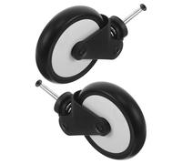 SUPVOX Stroller Front Wheels Replacement Rubber Casters for Boy Girl Walker Home Outdoor Use Spare Wheels