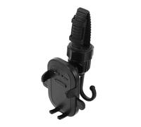 SUPVOX Stroller Phone Holder Hook with Storage Organizer Easy Installation Compatible with Shopping Carts Scooters and Pushchairs for Handsfree Phone Use and Bag Hanging