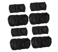 SUPVOX Stroller Wheel Covers to Keep Your House Clean 8Pcs Black Oxford Cloth Wheel Protectors with Wear Resistance and Water Resistance When Bringing The Stroller