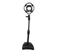 SUPVOX Sturdy Base Podcaster Mic Stand Plastic Shock Mount Desk Tabletop Microphone Holder Clamp